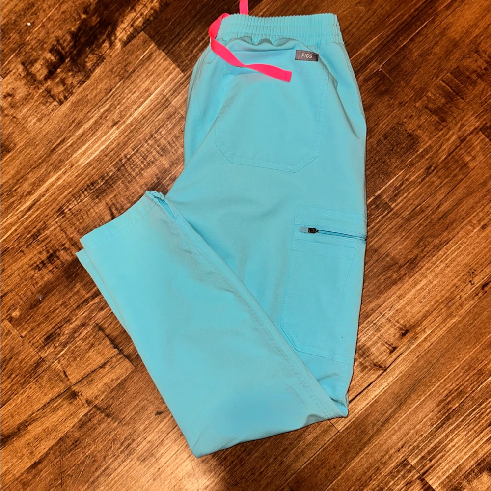 FIGS Neon Blue Yola Scrub Pants XSP